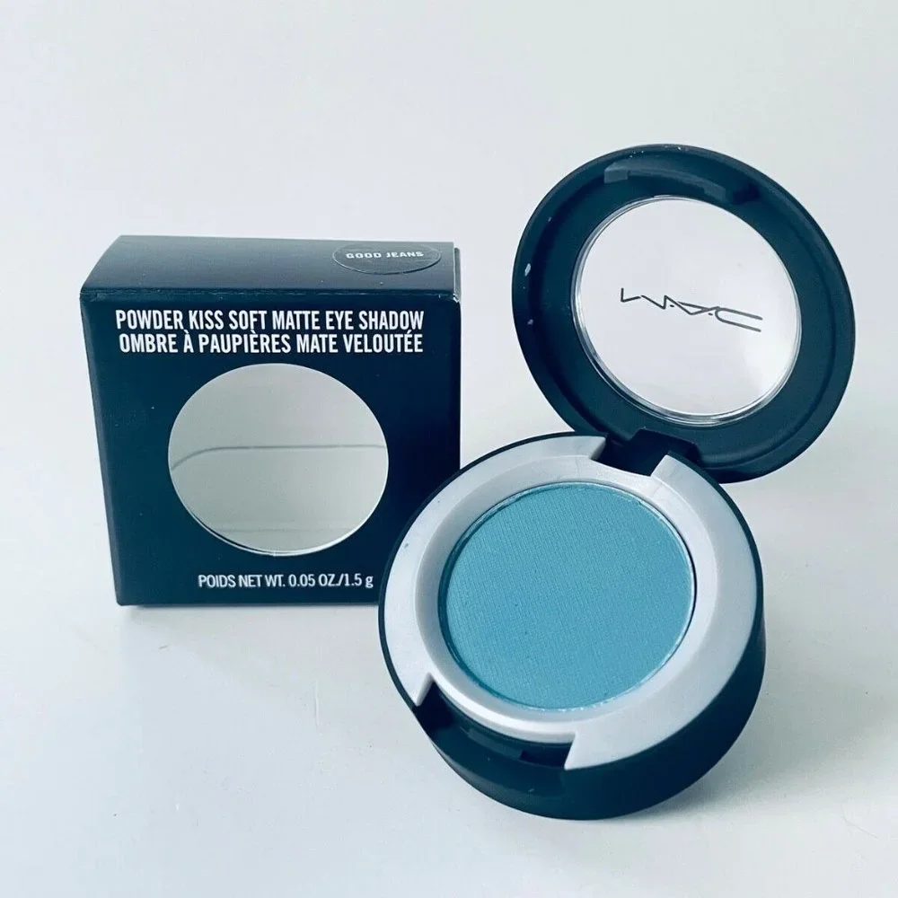 MAC GOOD JEANS shadow NIB Powder Kiss last one! teal blue green